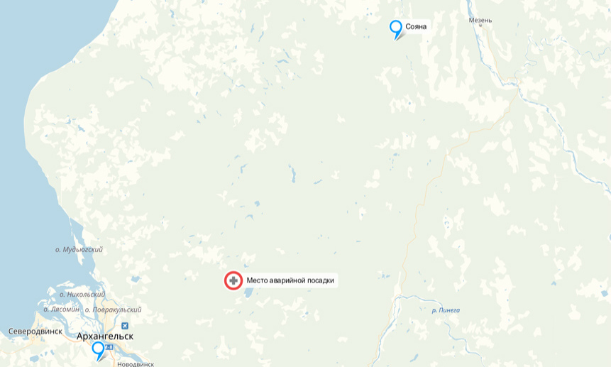 В 10:52 «Ан-2» совершил жёсткую посадку около Лодьмозера (Приморский район).